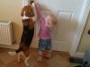 Cute, dog, puppy, little girl, girl, kid, adorable, friends,