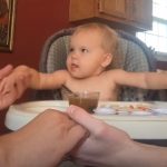 Girl Pray before the meal