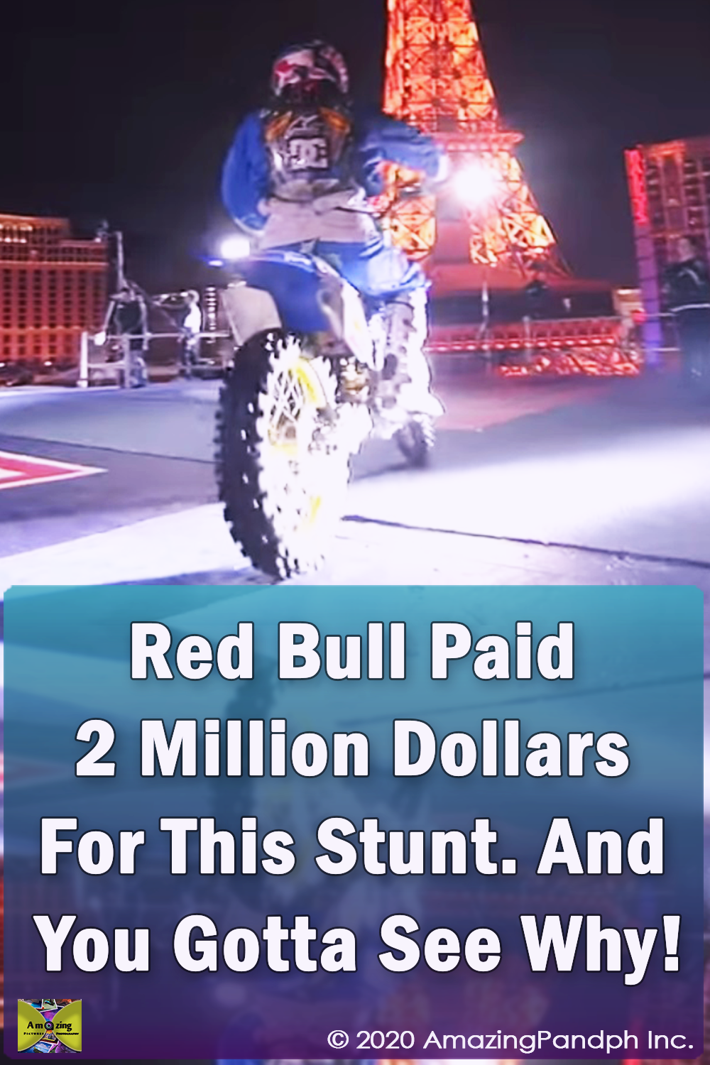 Red Bull, Million, Stunt, Dangerous, dollars, sport, amazing, Mortal, motobike, france, Paris, jump,