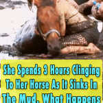 3 Hours Clinging To Her Horse