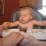 Girl Pray before the meal