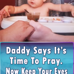 Girl Pray before the meal