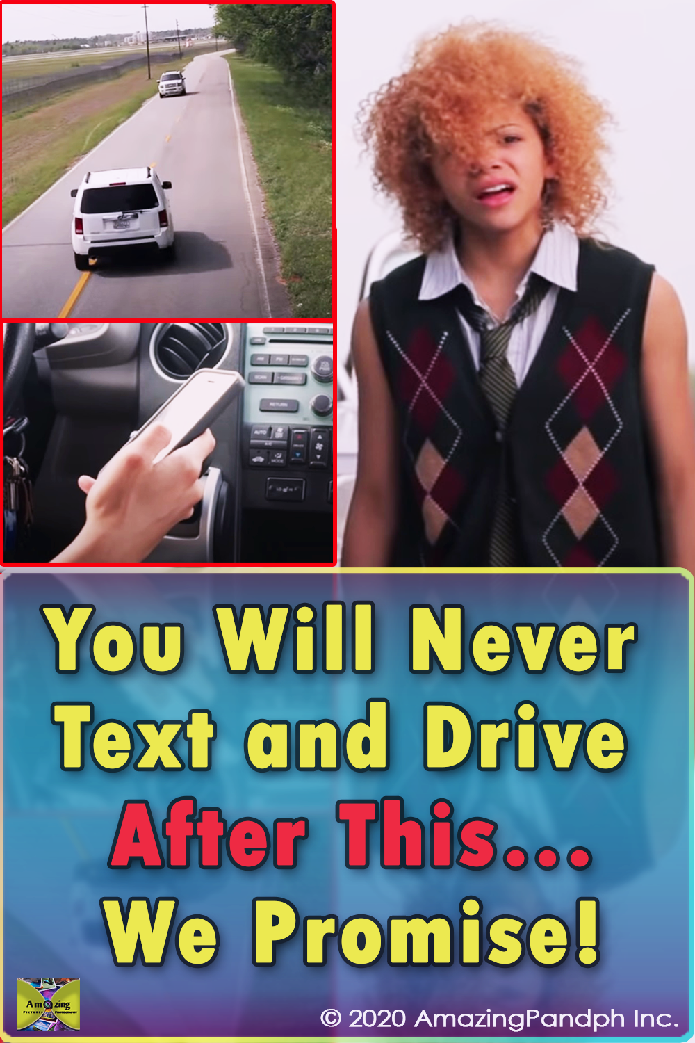 Texting, Drive, danger, warning, Accident, Powerful, ad, phone, car,