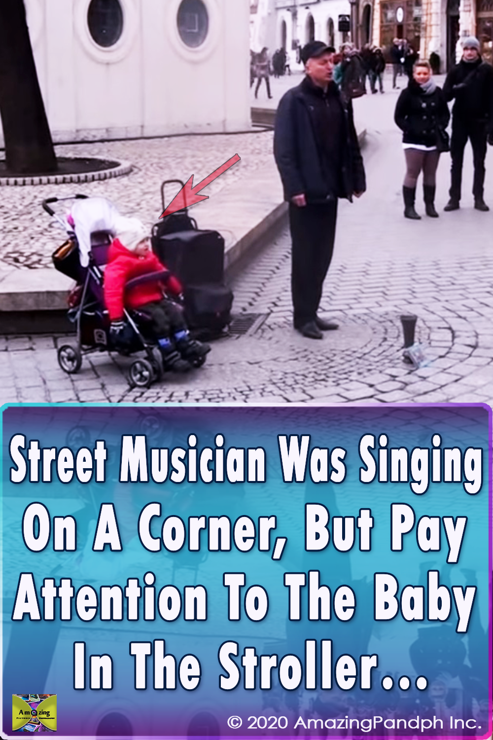 Street Musician, song, sing, baby, stroller, cute, Performance, Incredible, street,
