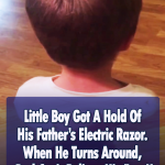 Little Boy Gives Himself A Haircut