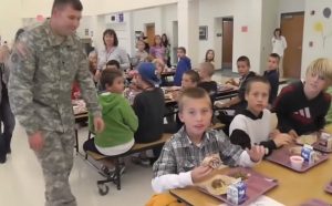 Soldier, surprise, son, family, children, touching, stories, love, school,