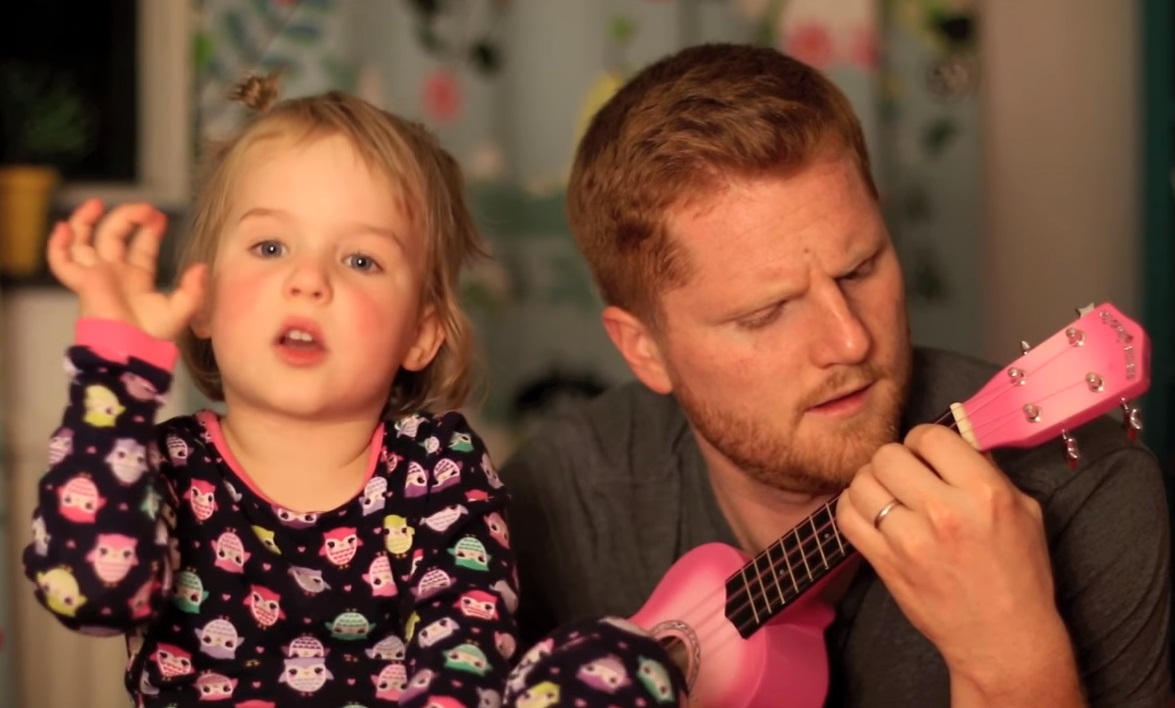 father, daughter, song, duet, cover, adorable, cutie,