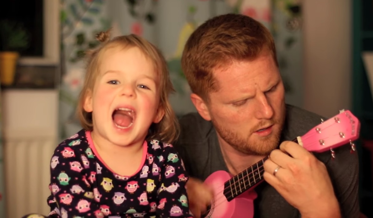 father, daughter, song, duet, cover, adorable, cutie,