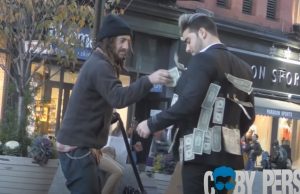 experiment, Money, social, Suits for men, homeless, humanity, truth,