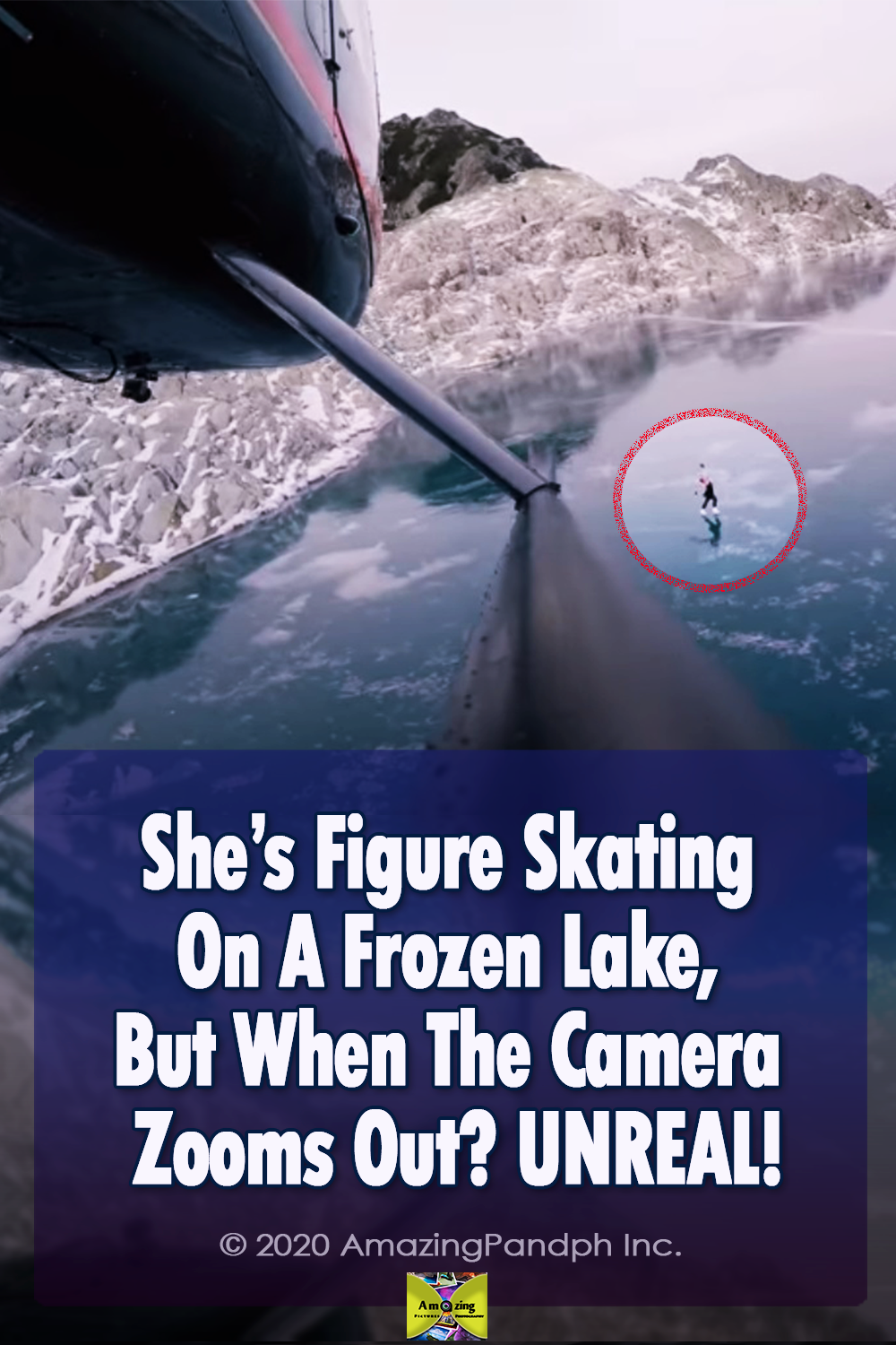 Figure, Skating, Frozen, Lake, mountains, British Columbia, travel, nature