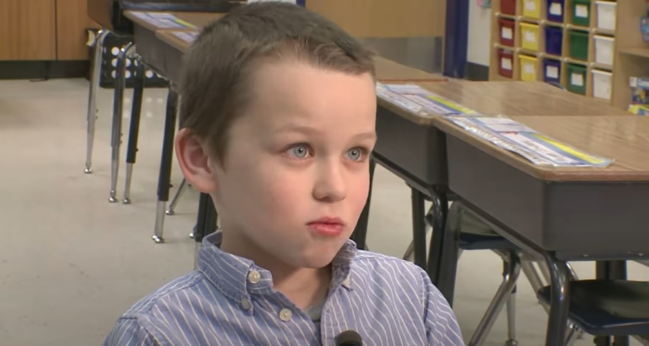 Support his Friend, First Grader Shaves his Hair, kids makes an example, best school story in USA