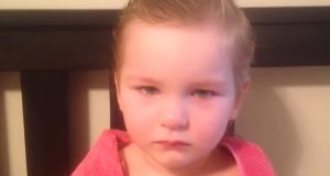 three-year-old, Ansleigh, haircut, explain, dad, hair, adorable, innocence, haircut mistake,