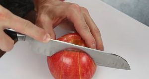 apple, cutting, hacks, creative, delicious, snack, healthy, fruit carving, swan,