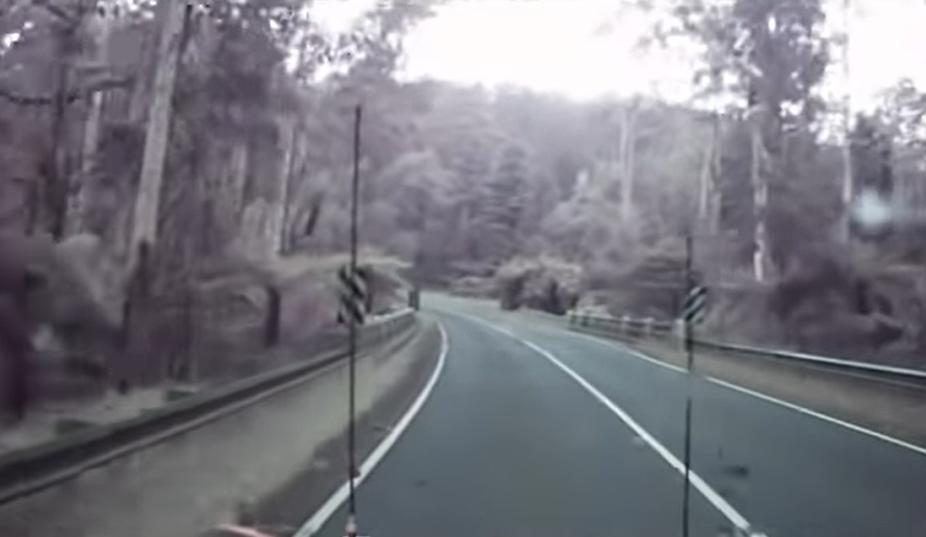 Dash Cam Footage, Strip Wind Storm, High Wind, Nature's Power, Tree Fall, Watt's River Bridge, Victoria Australia, Unexpected Weather, Travel Safety, Bush Adventures