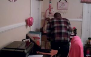 silly daddy singing, busted father baby, dad caught singing, viral singing dad, funny family moment, singing to his baby, parents' bonding with child, humorous parenting, baby listening to dad, dad's impromptu concert