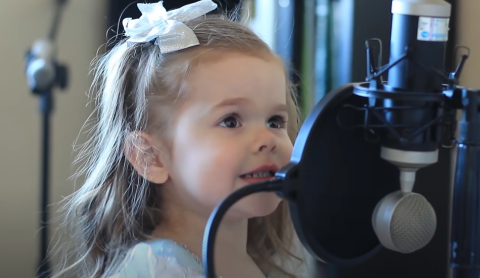 Claire, 3-year-old, rendition, Part of Your World, Disney's Little Mermaid, pre-Frozen, Disney song, classic, first performance, undersea kingdom