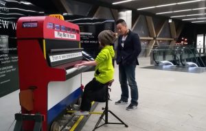 Asta Dora Finnsdottir, Play me I'm yours, piano performance, The Turkish March, Mozart's symphony, Piano in London, Piano in Station, London metro, talented kids, Iceland talent