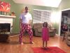 father-daughter dance, Justin Timberlake's “Can’t Stop the Feeling”, epic dance, family bonding, choreography, joy of dancing, matching outfits, heartwarming story, energy and love, contagious happiness