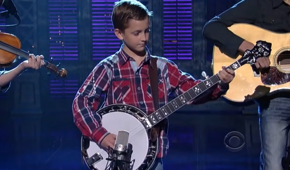 9-year-old, talented kid, Plays Banjo, David Letterman Show, banjo skills, young musician, prodigy, captivating performance, music industry, global audience