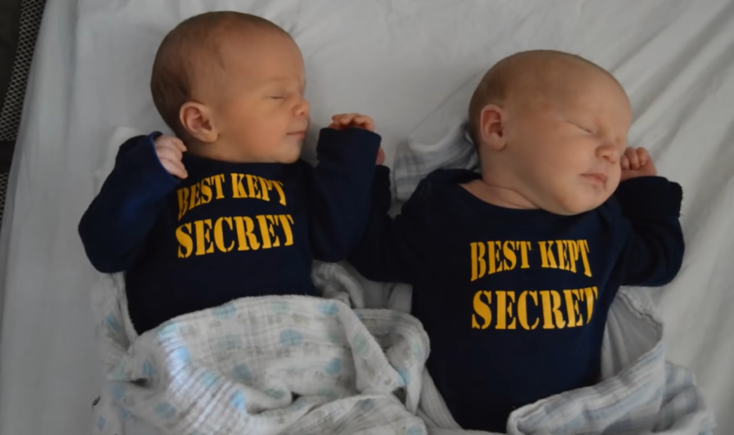 twins birth, kept secret, family surprise, birth surprise, mother's secret, unexpected twins, twin surprise, double the joy, secret pregnancy, surprise pregnancy