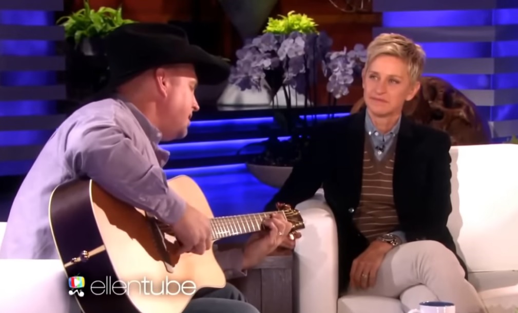 Garth Brooks, Mom, live performance, The Ellen Show, country music, audience reaction, timeless music icon