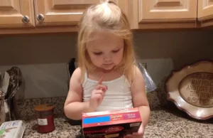 3-year-old guides dad baking, Betty Crocker brownies tutorial, funny brownie baking video, hilarious baking with kids, viral kid baking video, dad and daughter cooking moment, chaotic kitchen adventure, child baking instructions, funny family baking stories, baking with toddlers
