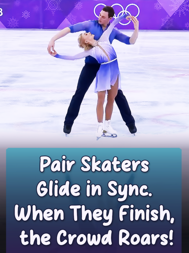 Pairs Skaters Glide in Sync. When They Finish, the Crowd Roars!