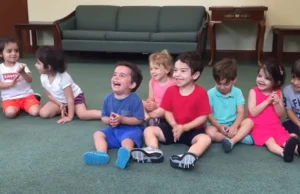 Hysterical boy in music class, Uncontrollable laughter, Contagious laughter, Laughing boy viral video, Infectious joy, Music class laughter, Heartwarming moments, Spread of happiness, Childlike joy, Laughter that brings us together, Uplifting viral video, Pure joy in a music class, Brighten your day, Happiness is contagious, Unfiltered joy caught on camera
