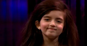 Angelina Jordan, 7-year-old singer, Fly Me to the Moon, Senkveld performance, Norway’s Got Talent winner, Incredible vocal talent, Jazz classic cover, Young musical prodigy, Old soul voice, Acoustic guitar performance