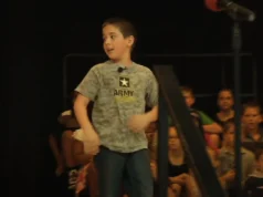 Soldier surprises son, Emotional military reunion, School surprise event, Military family reunion, Surprise homecoming, Mason Elementary End of Year, Staff Sgt. Luis Bratic, Father-son reunion, 11 months apart, Tearful reunion