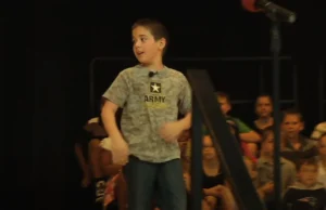 Soldier surprises son, Emotional military reunion, School surprise event, Military family reunion, Surprise homecoming, Mason Elementary End of Year, Staff Sgt. Luis Bratic, Father-son reunion, 11 months apart, Tearful reunion
