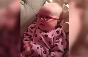 Baby sees mom for the first time, New glasses, Heartwarming moment, Vision correction, Baby’s first clear vision, Baby’s reaction to glasses, Seeing mom clearly, Viral baby glasses video, Emotional first sight, Baby with vision problems