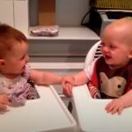 Twin babies have hilarious giggle fit that will have you laughing along