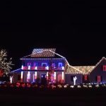 He Put Christmas Lights Around His House. But Pay Attention To That American Flag! Spectacular!