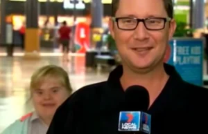 Girl with Down syndrome live TV, Viral video girl with Down syndrome, Heartwarming live TV interruption, Down syndrome girl TV debut, Inclusive moments on live TV, Spontaneous TV moment goes viral, Reporter and girl with Down syndrome, Adorable TV interruption, Joyful Down syndrome girl viral, Live broadcast unexpected moments