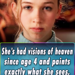 She’s had visions of heaven since age 4 and paints exactly what she sees, the paintings are unreal