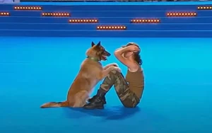 FCI Dog Dance Championships, Dog Freestyle Dance, Heelwork to Music, Dog Dance Competition, Lusy Imbergerova Deril, Dog and Handler Dance, Canine Dance Routines, Dog Dance Talent, Athletic Dogs, Unique Dog Performances