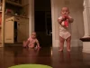 Twin babies, marshmallow feast, viral videos, parenting joys, cute toddler moments, sibling bond, simple pleasures, family life, parenting chaos, heartwarming stories