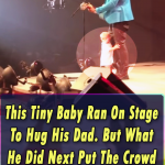 This Tiny Baby Ran On Stage To Hug His Dad. But What He Did Next Put The Crowd On Their Feet!