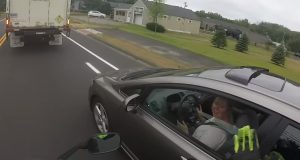 incredible, road, accident, woman riding, car driving, road rules, zipper merging, karma, best sories,