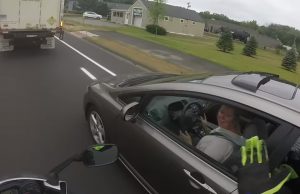incredible, road, accident, woman riding, car driving, road rules, zipper merging, karma, best sories,