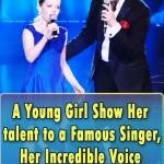 A Young Girl Show Her talent to a Famous Singer