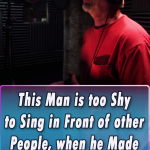 This Man is too Shy to Sing in Front of other People