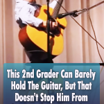 Playing John Cash Classic is not tough for this little kid