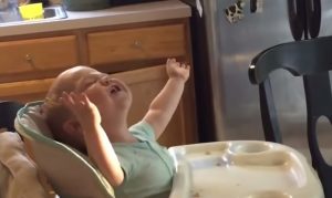 USA, National Anthem, singing, cute baby, baby girl, father,