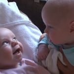 This devoted dad was filming his twins