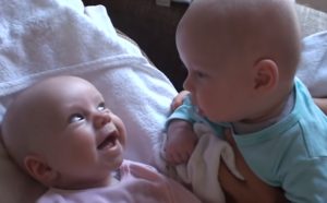 baby, twin, filming, adorable, cuteness