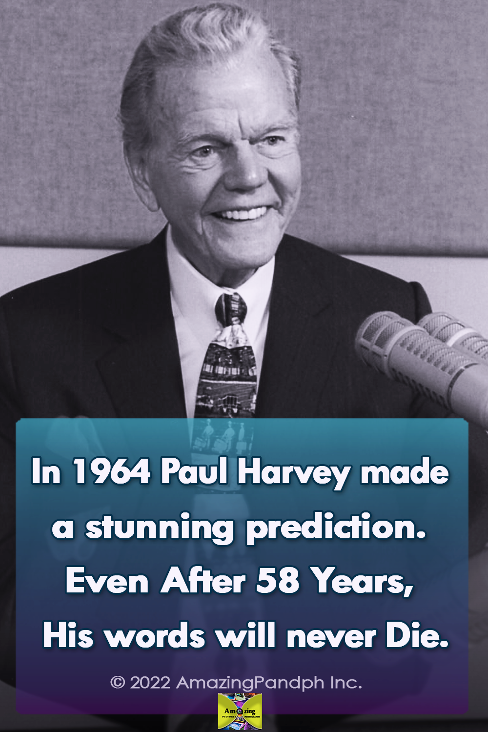 Paul Harvey, wisdom, speech, words, predictions, quotes,