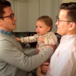 The poor Baby is Totally confused when he met Dad’s Twin