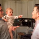 The poor Baby is Totally confused when he met Dad’s Twin